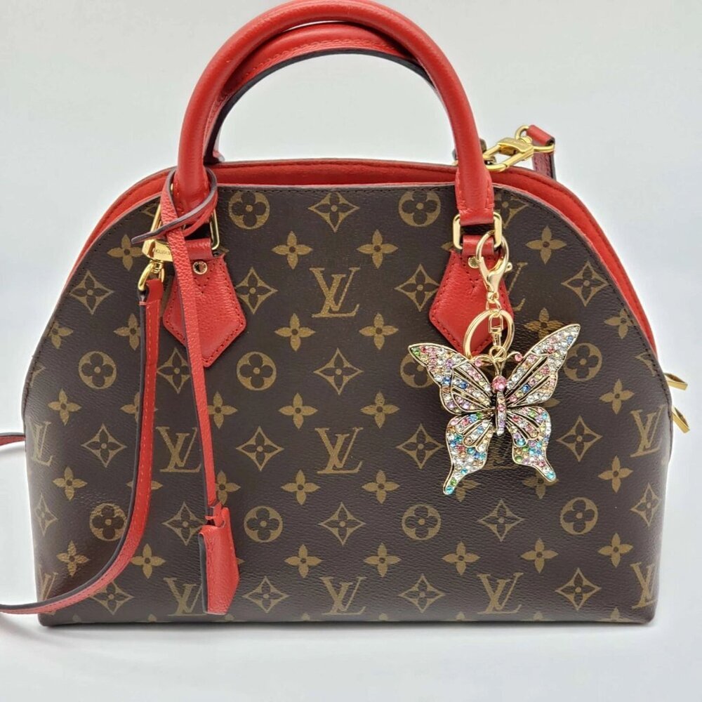 Authentic Louis Vuitton Lock & Key with unbranded Butterfly Bagcharm - Picture 4 of 9